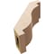 Ekena Millwork 5-inch W x 10-inch D x 10-inch H Copenhagen Rough Cedar Woodgrain TimberThane Knee Brace, Primed BRCUR05X10X10CHGRCPR - alternate 2